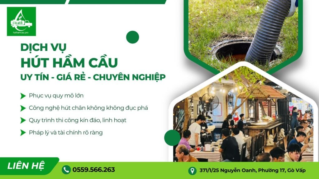 Dịch vụ hút hầm cầu chuyên nghiệp của huthamcau.pro