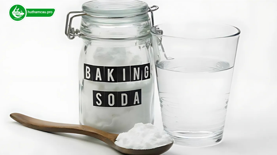 Dùng Baking Soda và giấm xử lý nước bồn cầu xuống chậm