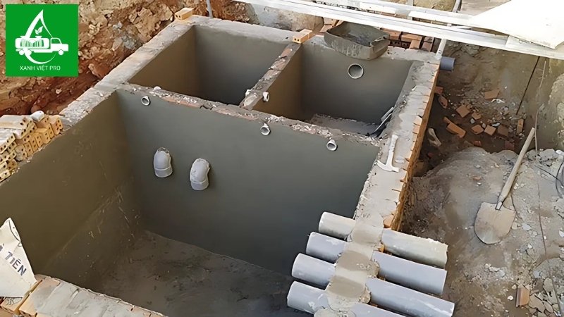 Dung tích thiết kế bể phốt