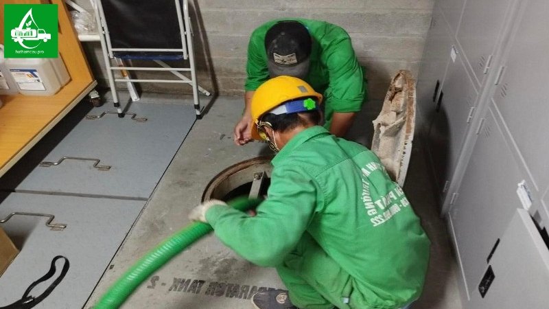 Hút hầm cầu chân không cho hộ gia đình