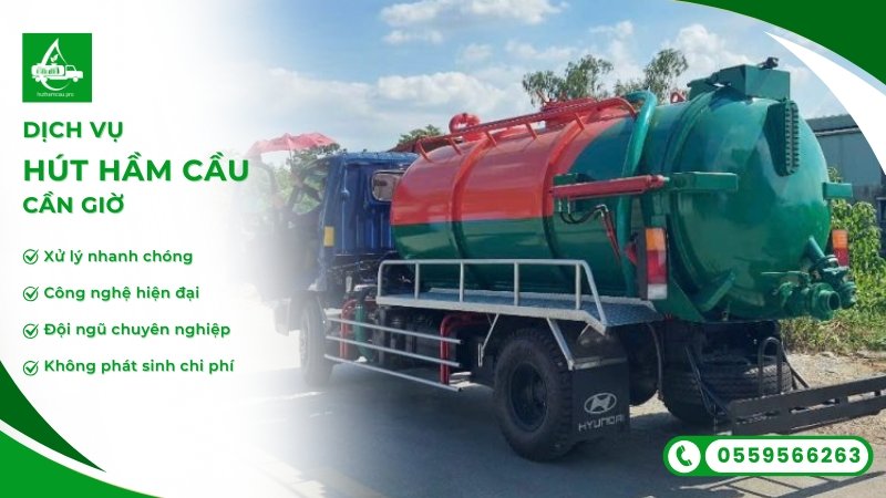 Hút hầm cầu khu vực Cần Giờ