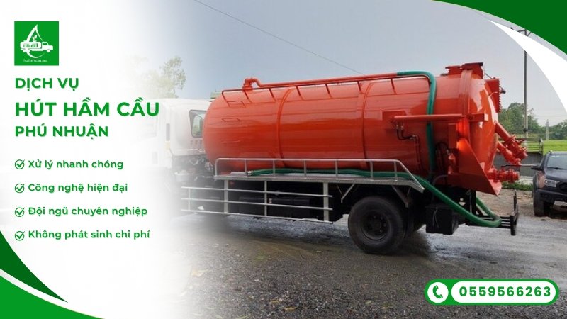 Hút hầm cầu khu vực Phú Nhuận