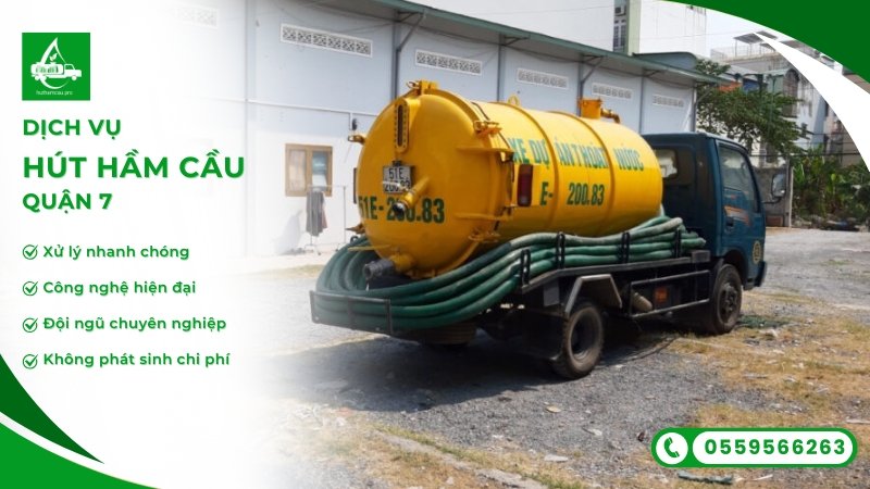 Hút hầm cầu khu vực quận 7