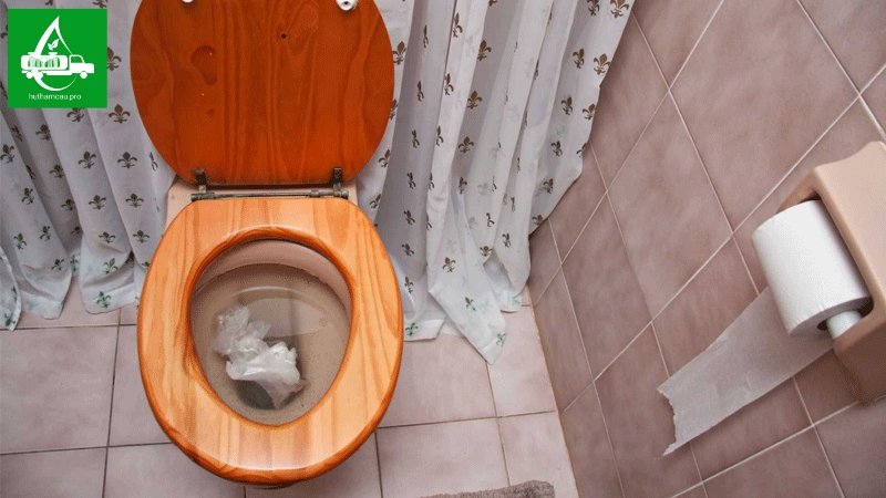 Không vứt rác vào bồn cầu