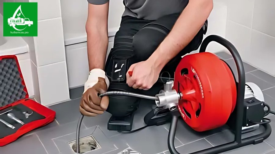 Máy lò xo hút hầm cầu