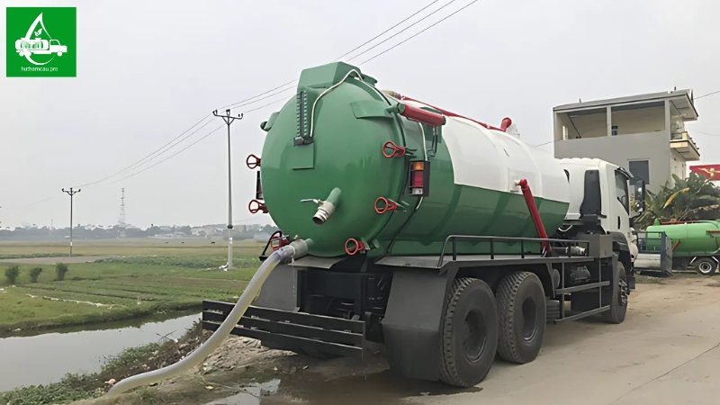 Nguyên lý hoạt động xe hút hầm cầu công xuất lớn