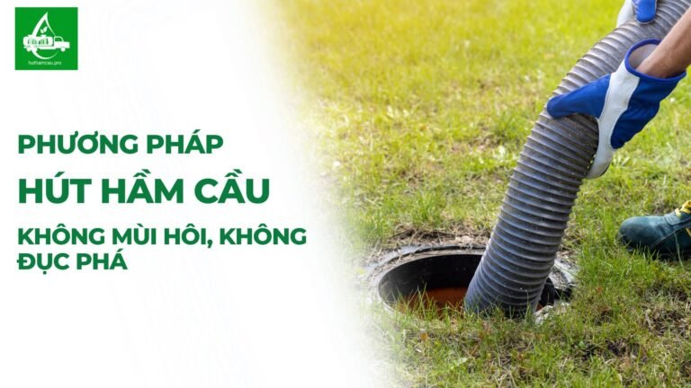Phương pháp hút hầm cầu không mùi hôi, không đục phá