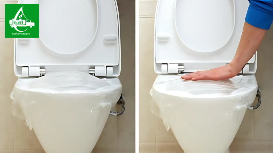 Thông tắt bông cầu bằng áp xuất và miếng dáng