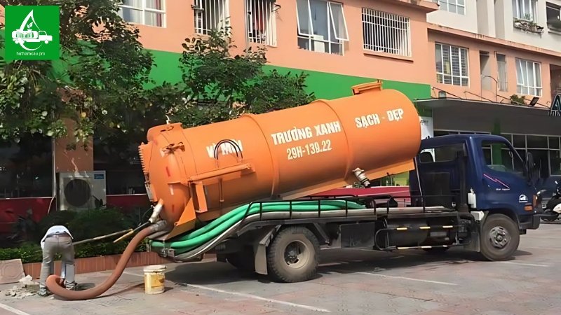 Xe hút hầm cầu chung cư