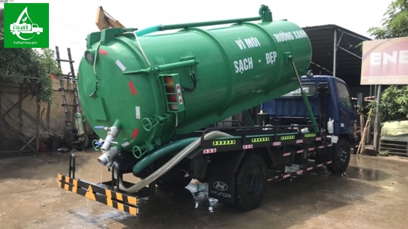 Xe hút hầm cầu hút áp lực cao