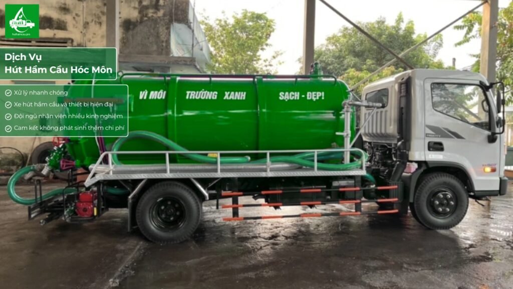 Dịch vụ hút hầm cầu tại khu vực Hóc Môn