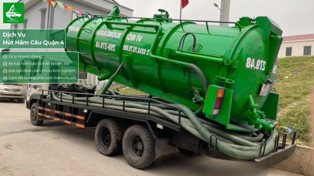 Dịch vụ hút hầm cầu tại khu vực quận 4