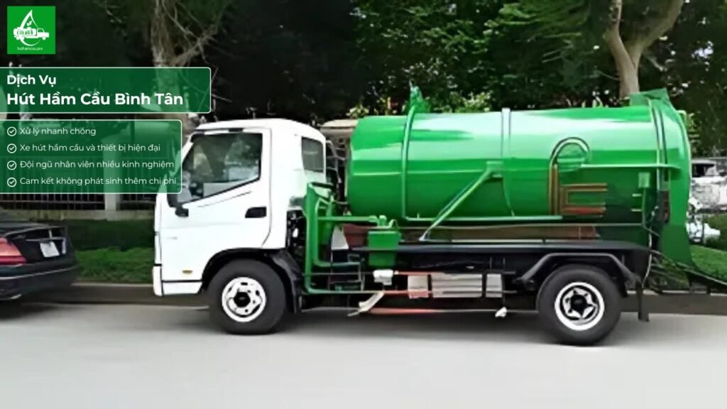 Dịch vụ hút hầm cầu khu vực Bình Tân