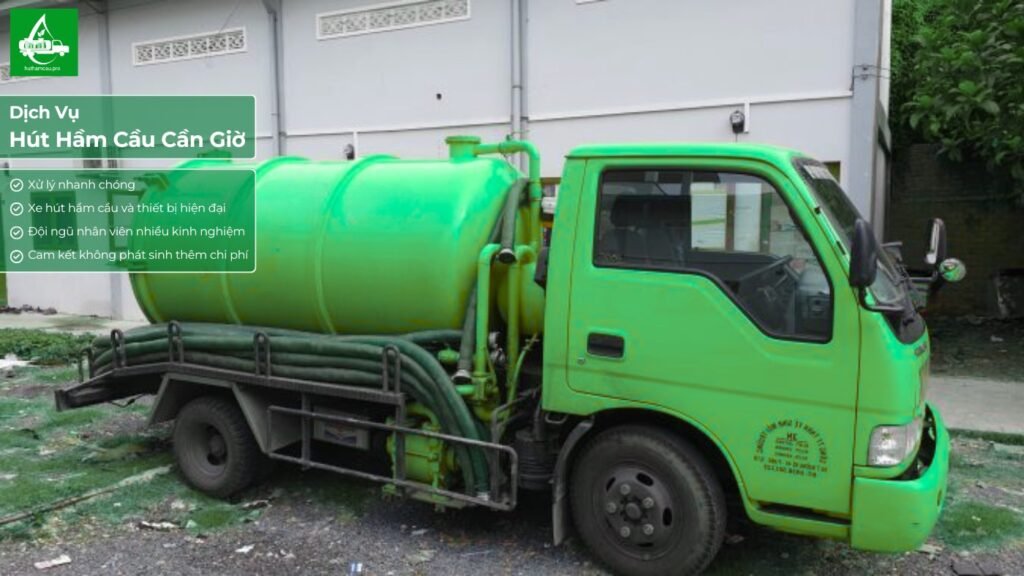 Dịch vụ hút hầm cầu tại khu vực Cần Giờ