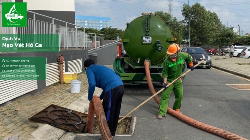 Dịch vụ nạo vét hố ga