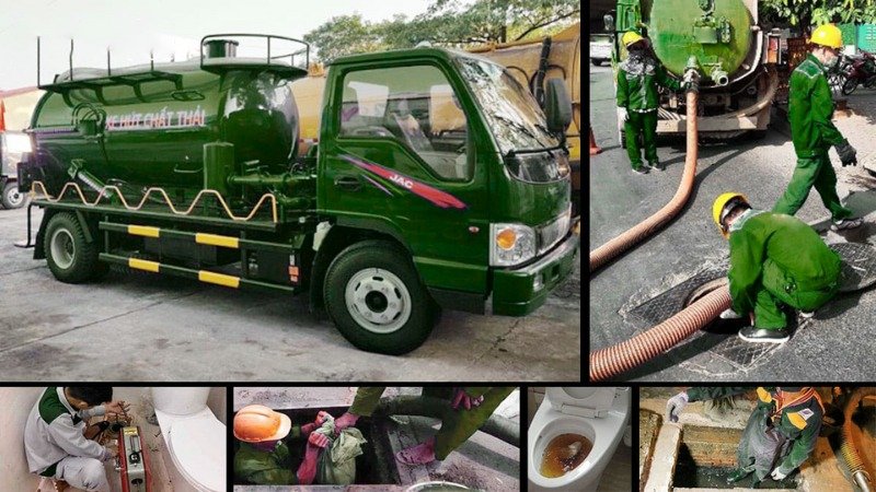 Tiến hành các bước hút hầm cầu