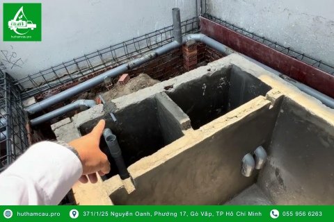 Cách đặt ống bể tự hoại 3 ngăn đúng kỹ thuật