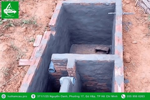 Hướng dẫn cách đặt ống bể phốt 2 ngăn