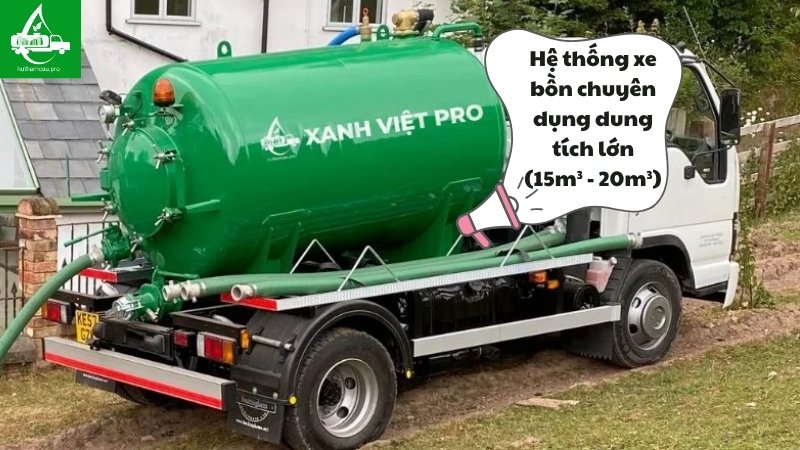 Xe bồn chuyên dụng để hút hầm hầm cầu kcn Tân Thới Hiệp