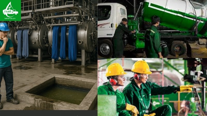 Xanh Việt Pro Xử Lý Sự Cố dịch vụ hút hầm cầu KCN Tân Thới Hiệp